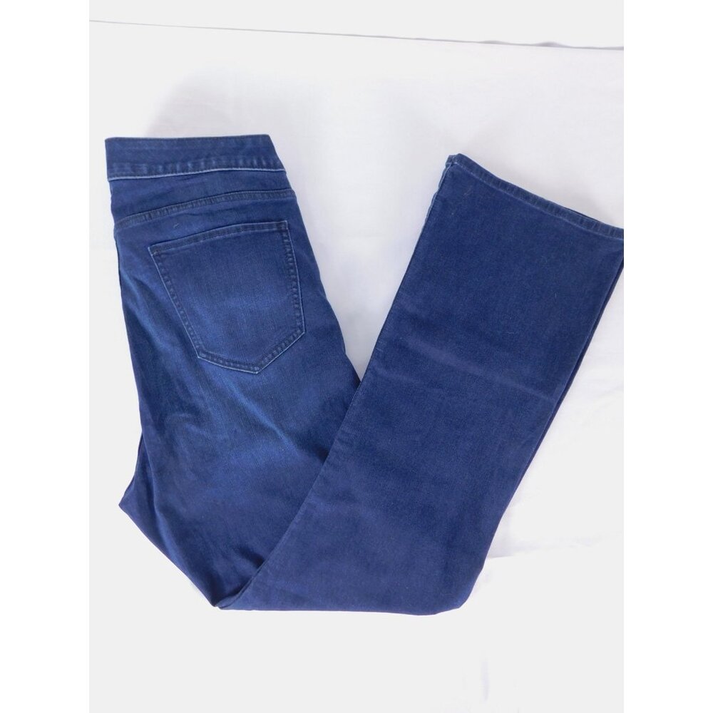 Boutique Plus Jeans Womens 14W5 Blue Slim Boot Bootcut Stretch Denim Pockets